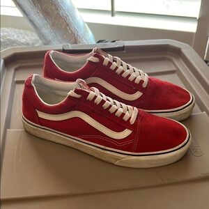 Vans Men's Red old skool shoe